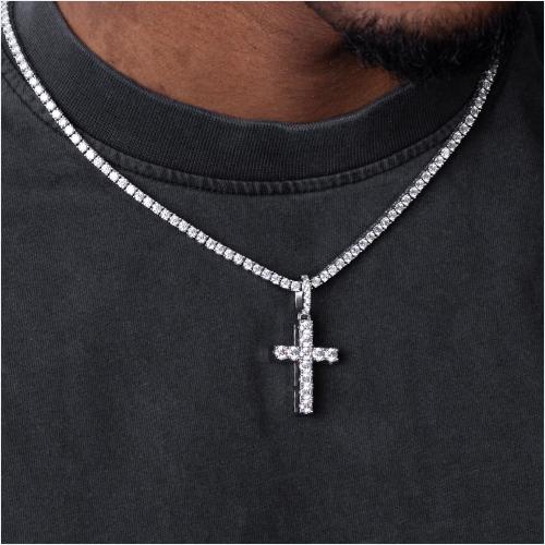 Moissanite Cross Pendants Collection