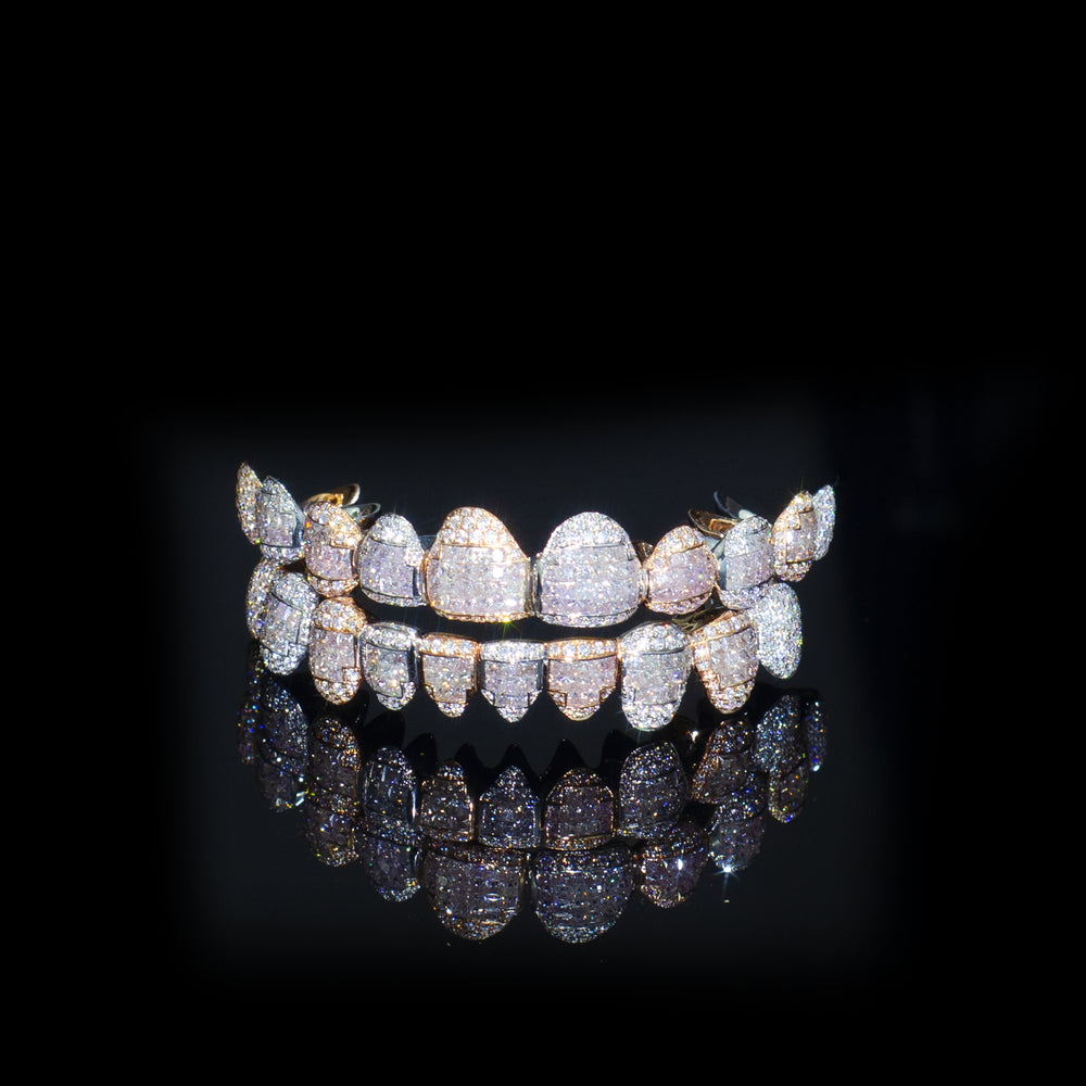 10 on 10 custom moissanite grillz
