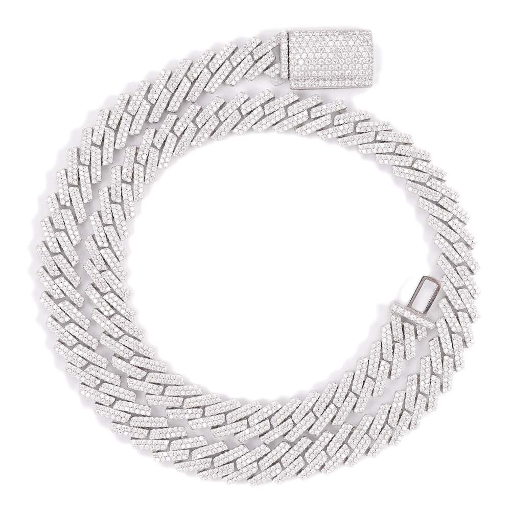 10MM Diamond Cuban Link Chain 14K Solid Gold First