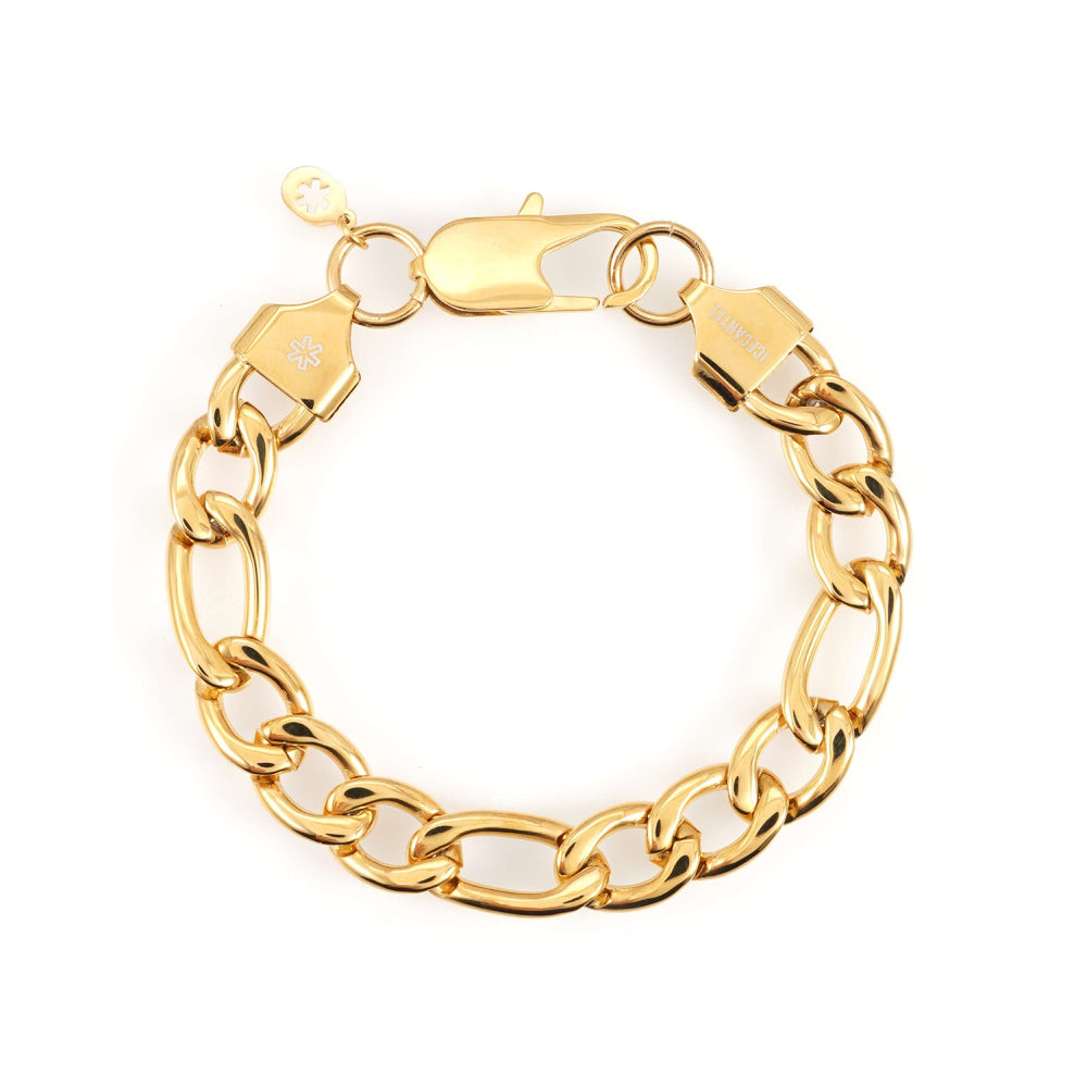 10mm figaro bracelet 14k yellow gold icecartel main