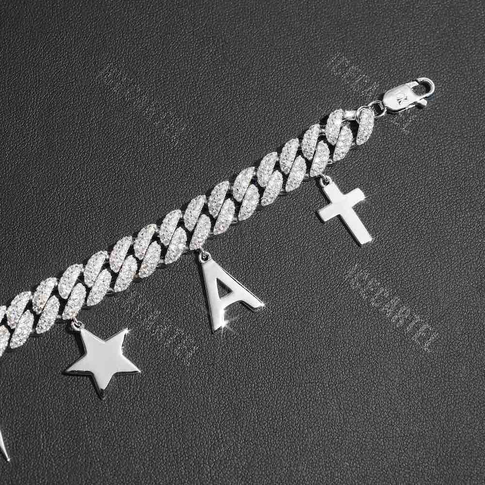 10MM iced out miami cuban link custom bracelet clasp