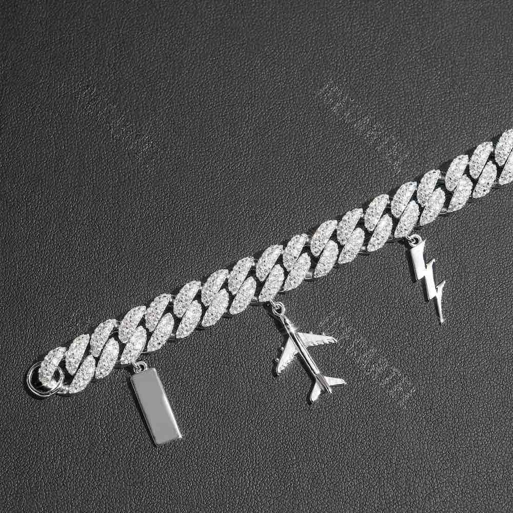 10MM iced out miami cuban link custom bracelet