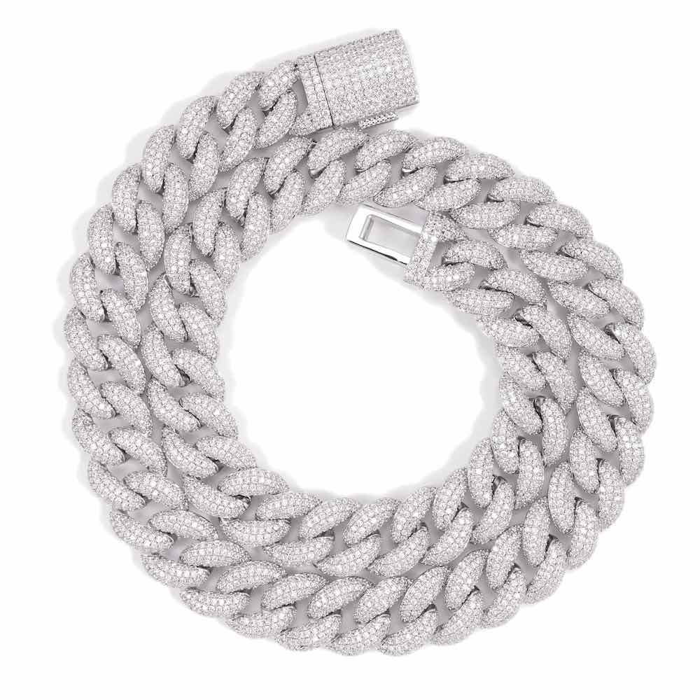 14MM Diamond Miami Cuban Chain 14K Solid Gold first