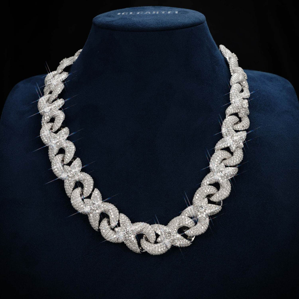 18mm custom moissanite smokepurpp infinity link chain 14k gold icecartel main