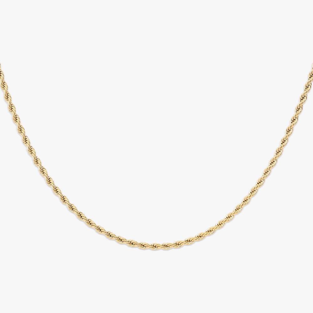 2mm gold rope chain