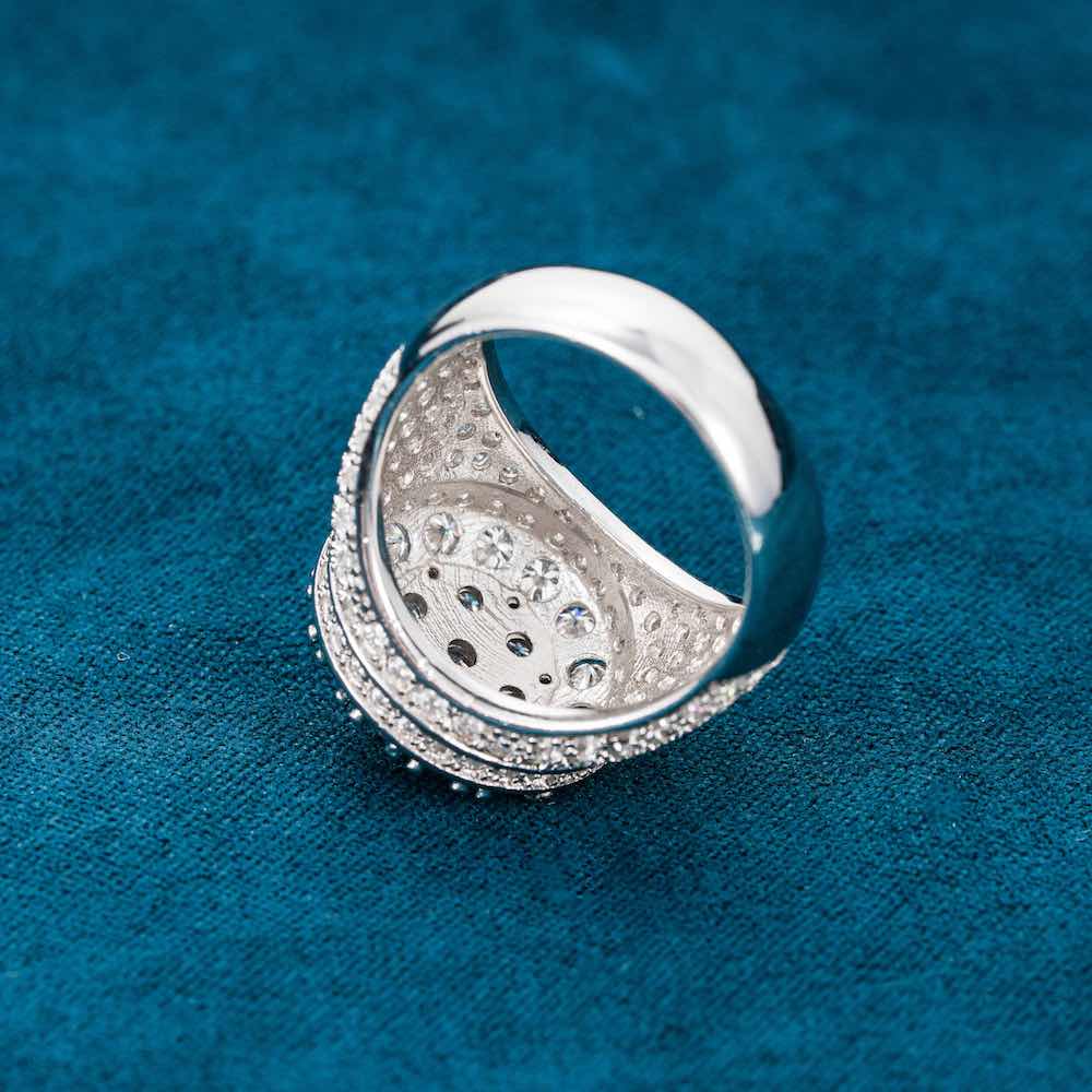 3-layer-moissanite-dome-ring-14k-back3 layer moissanite dome ring 14k back