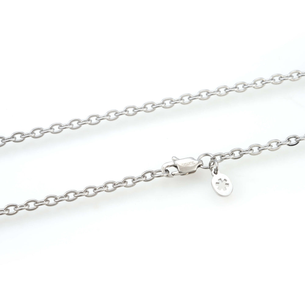 3mm cabe chain 14k white gold icecartel lock