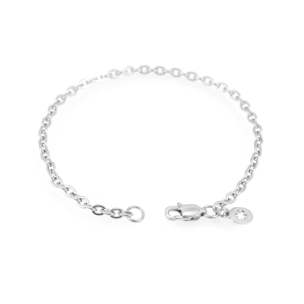 3mm curb link bracelet 14k white gold icecartel o