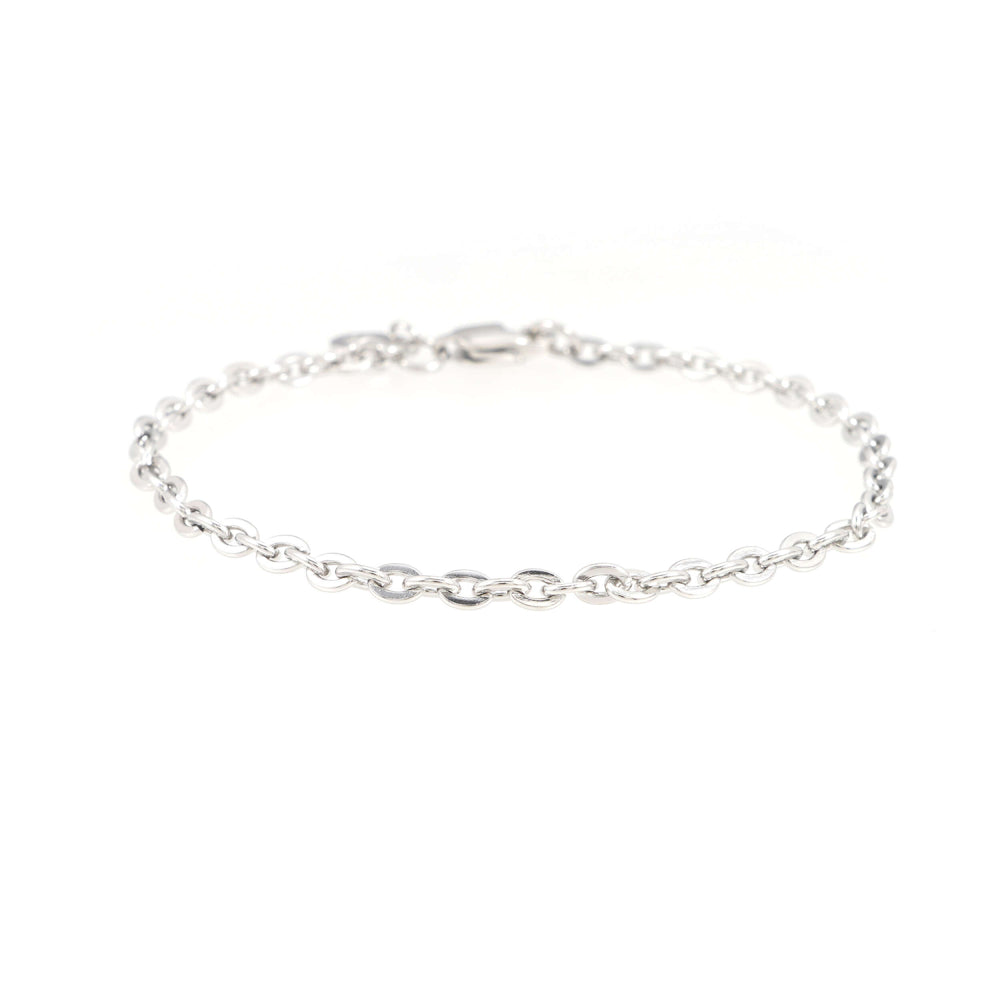 4mm curb link bracelet 14k white gold icecartel main
