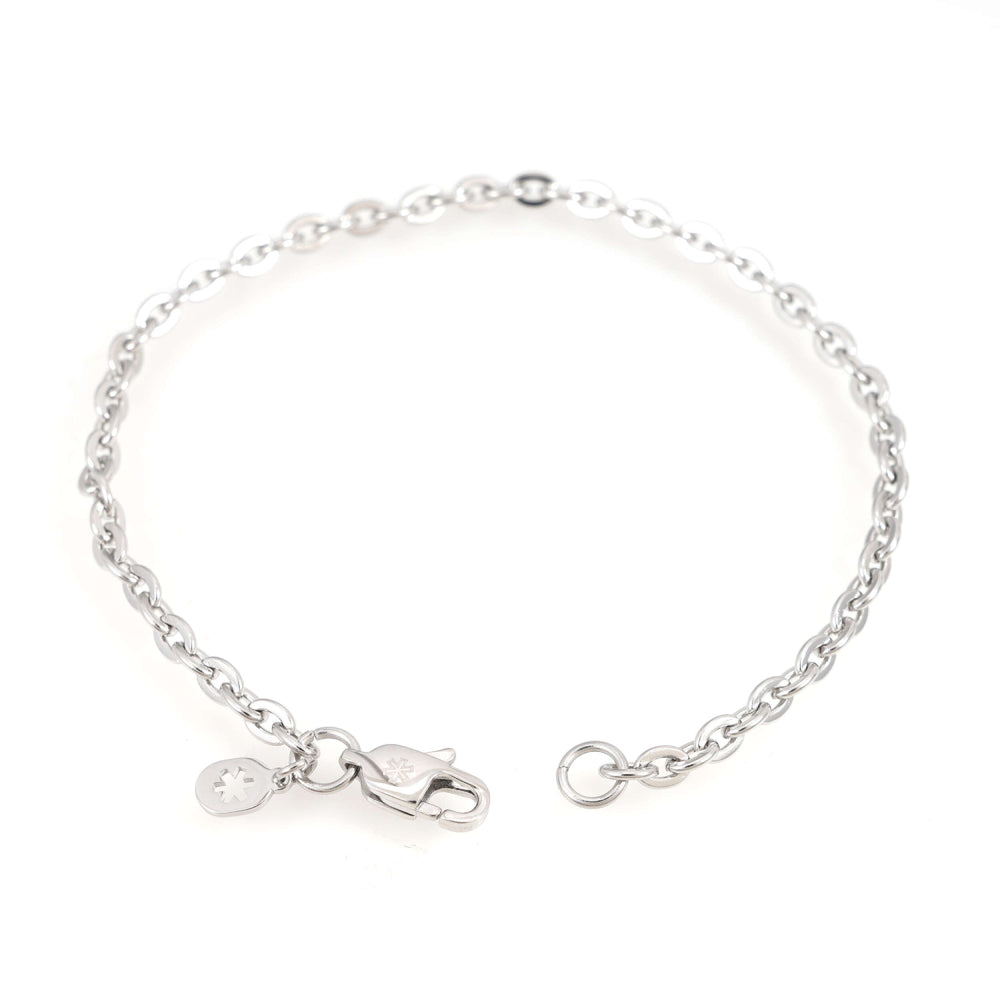 4mm curb link bracelet 14k white gold icecartel o
