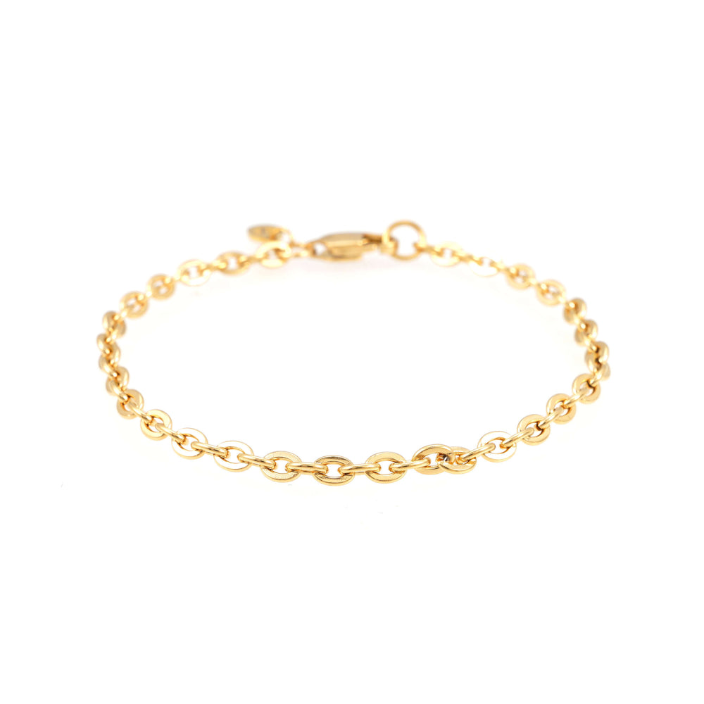 4mm curb link bracelet 14k yellow gold icecartel main