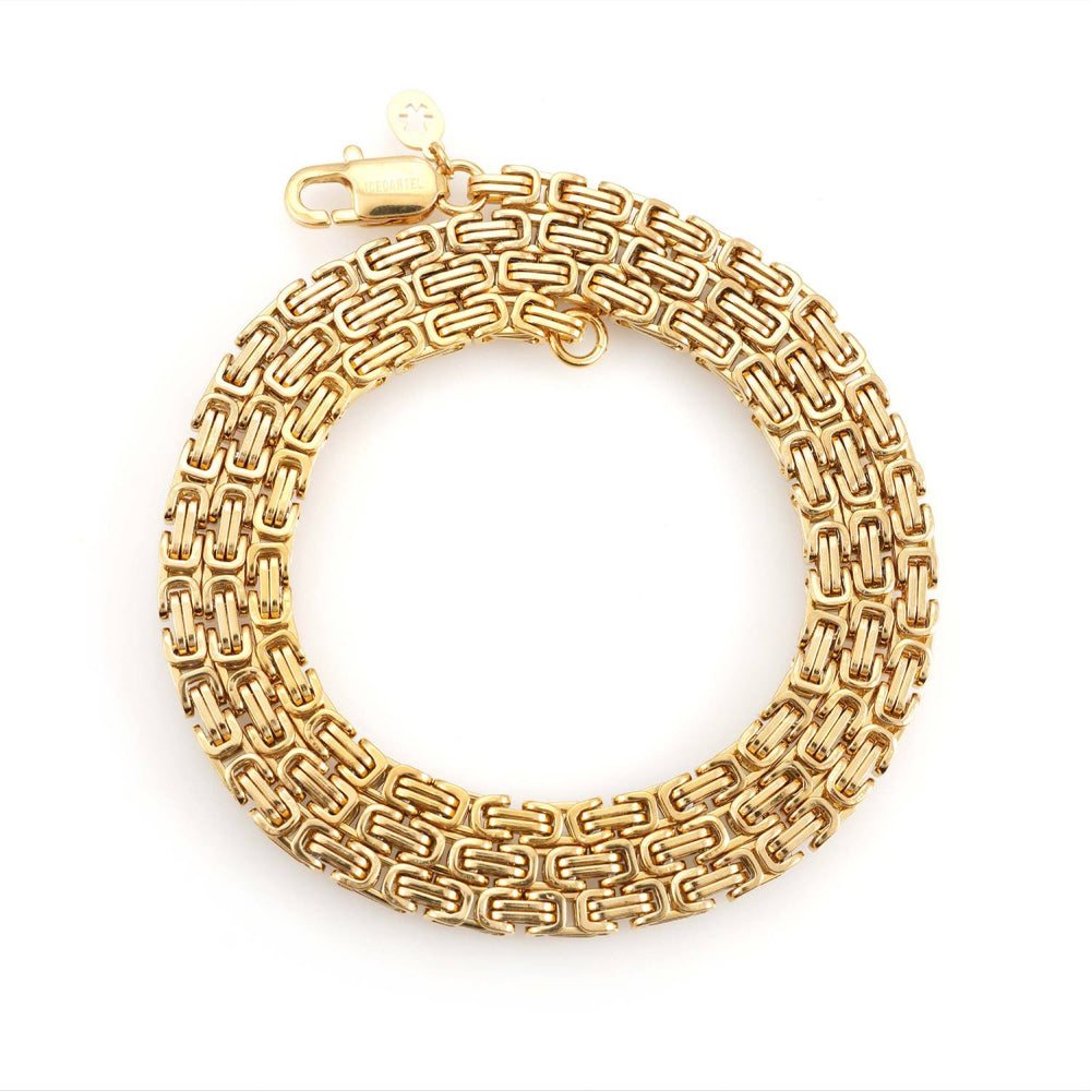 4mm gold byzantine gold chain icecartel up