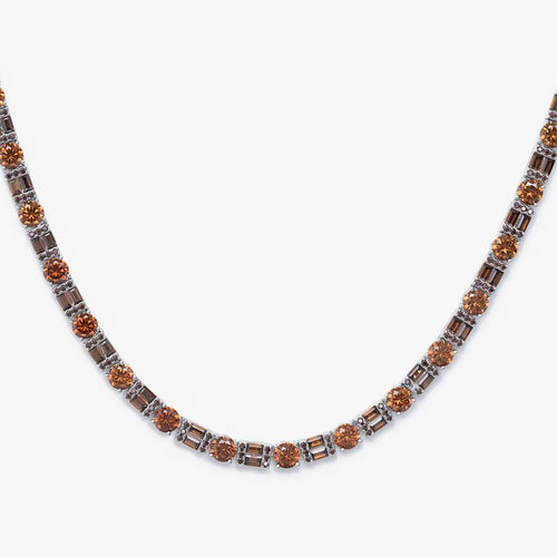 5mm brown moissanite tennis chain