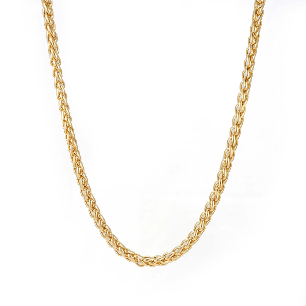 5mm wheat link chain 14k yellow gold icecartel main