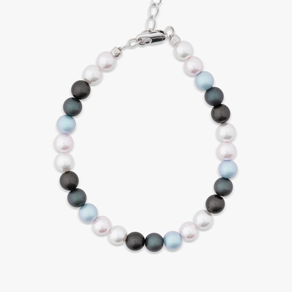 6mm colorful pearl bracelet