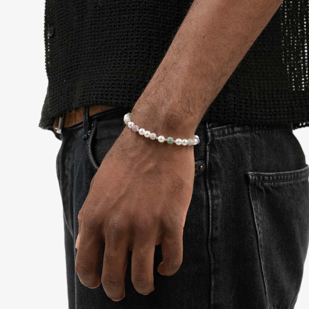 6mm colorful snowball pearl bracelet model