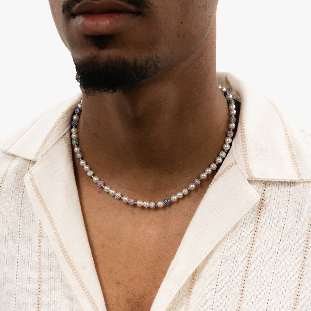 6mm colorful snowball pearl necklace model
