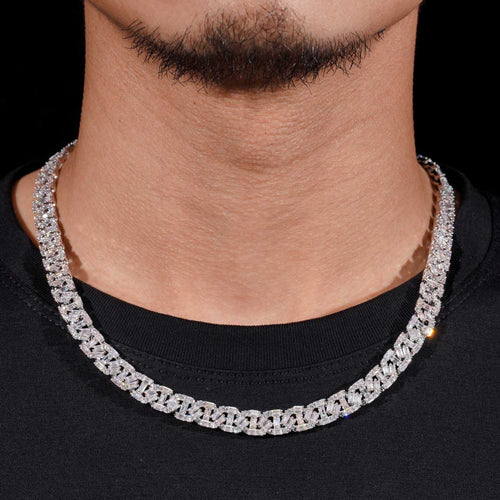 8MM VVS Baguette Mariner Link Chain 14K Gold icecartel model1
