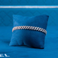 8mm moissanite cuban link bracelet