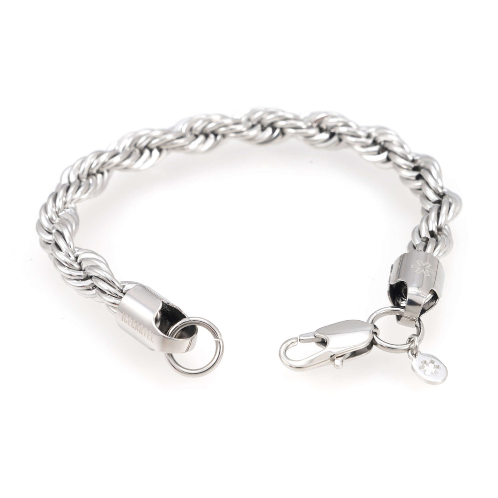 8mm rope bracelet 14k white gold icecartel o