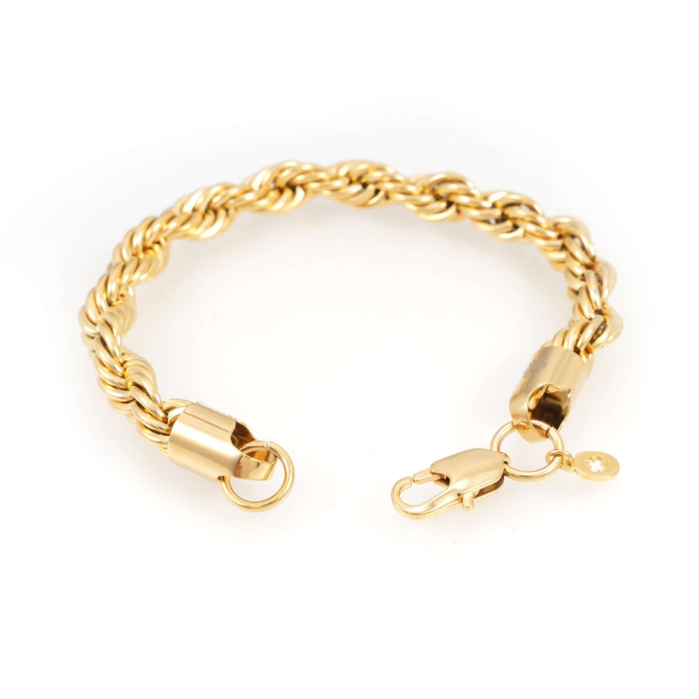 8mm rope bracelet 14k yellow gold icecartel o