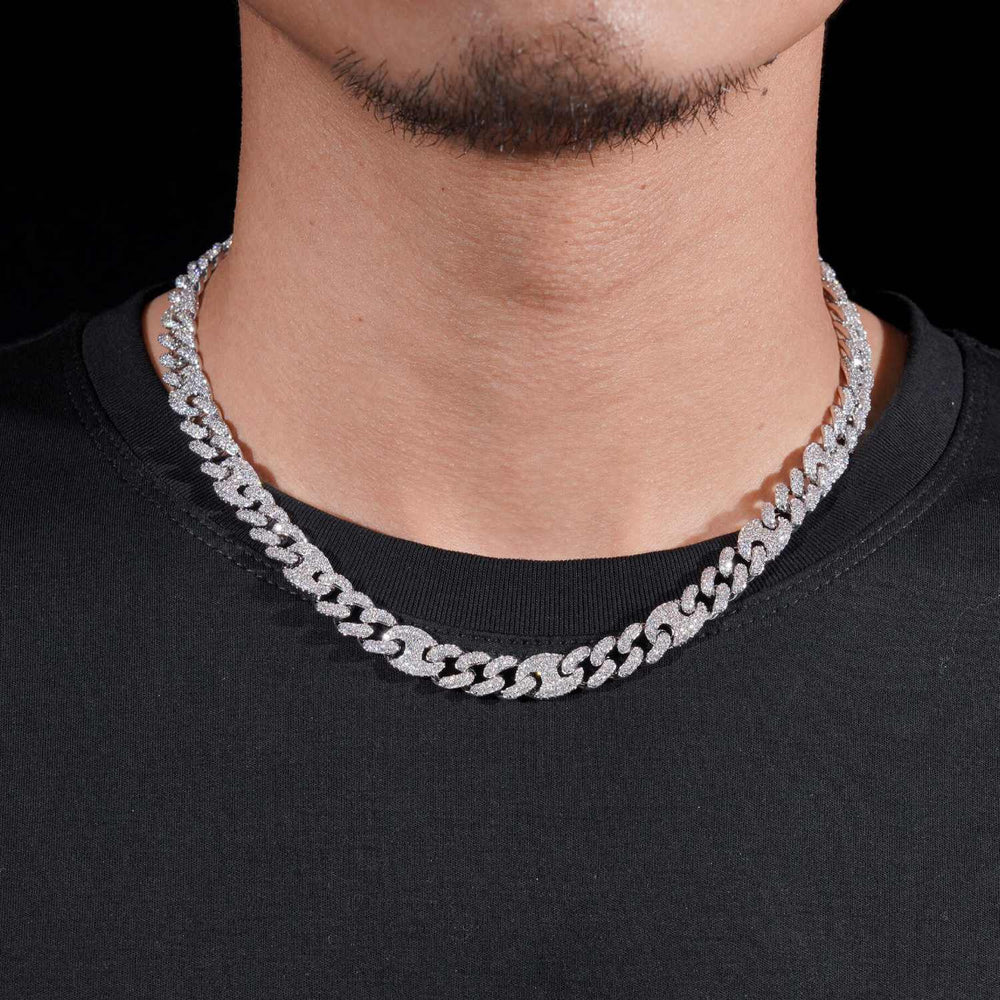 9MM VVS Mariner Link Chain 14K Gold model icecartel1