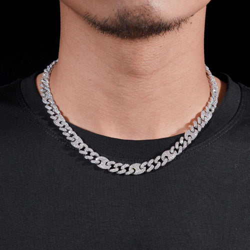 9MM VVS Mariner Link Chain 14K Gold model icecartel1