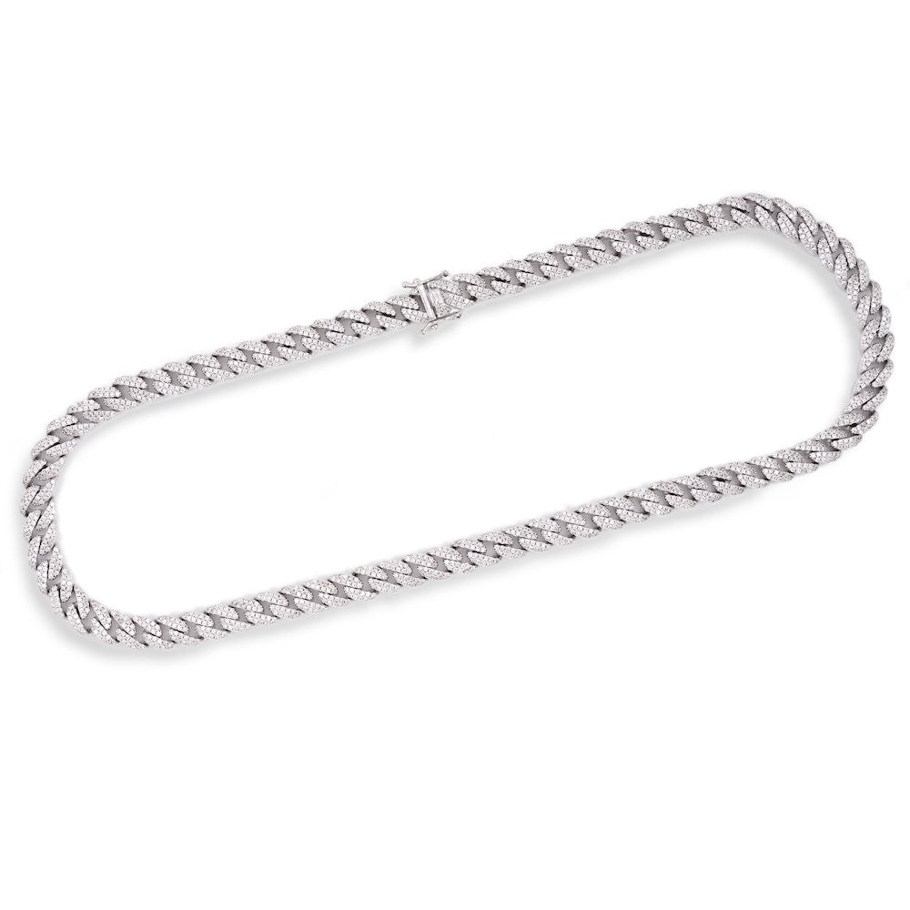 9MM Diamond Cuban Link Chain 14K Solid Gold first