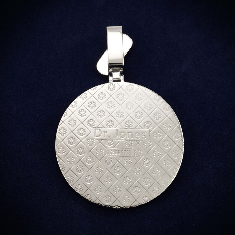 BIG PHARMA Custom Circle Pendant 14K Gold icecartel back
