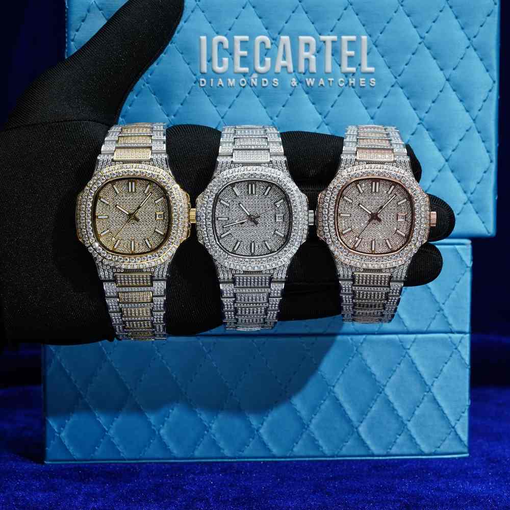 Circle Face Moissanite Watch 14K Rose Gold 5