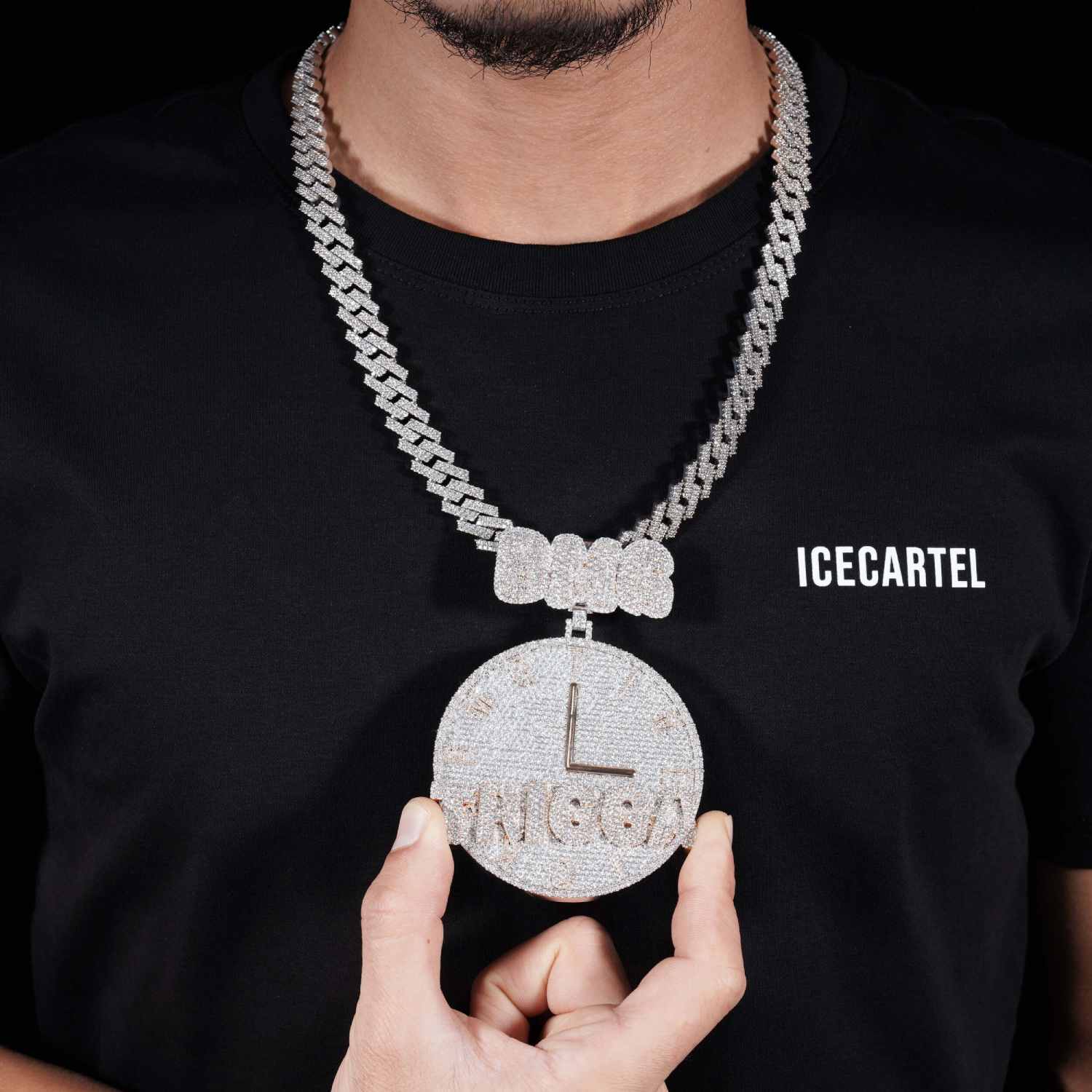 "DMG" Custom Moissanite Pendant 14K Gold model