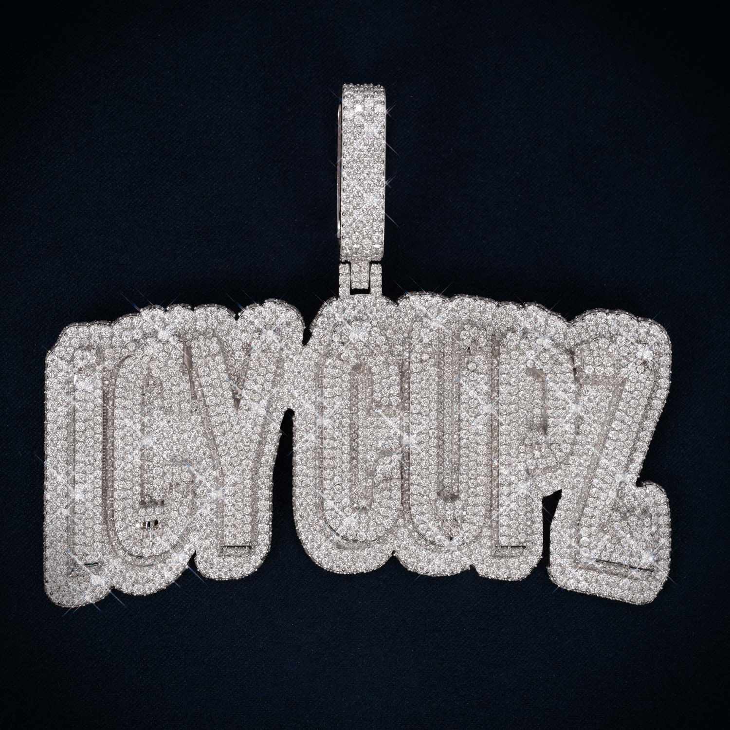 "ICY CUPZ" Custom Moissanite Pendant 14K Gold 1