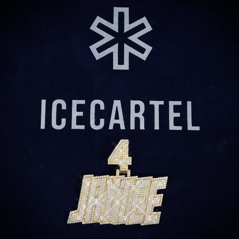 JAYTEE4 Custom Name Moissanite Pendant ICECARTEL1