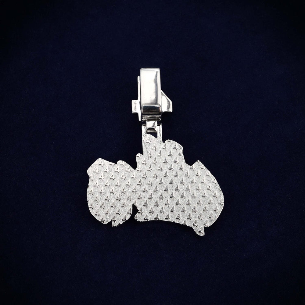 LIL GIZMO 4 Custom Name Moissanite Pendant 14K Gold icecartel back