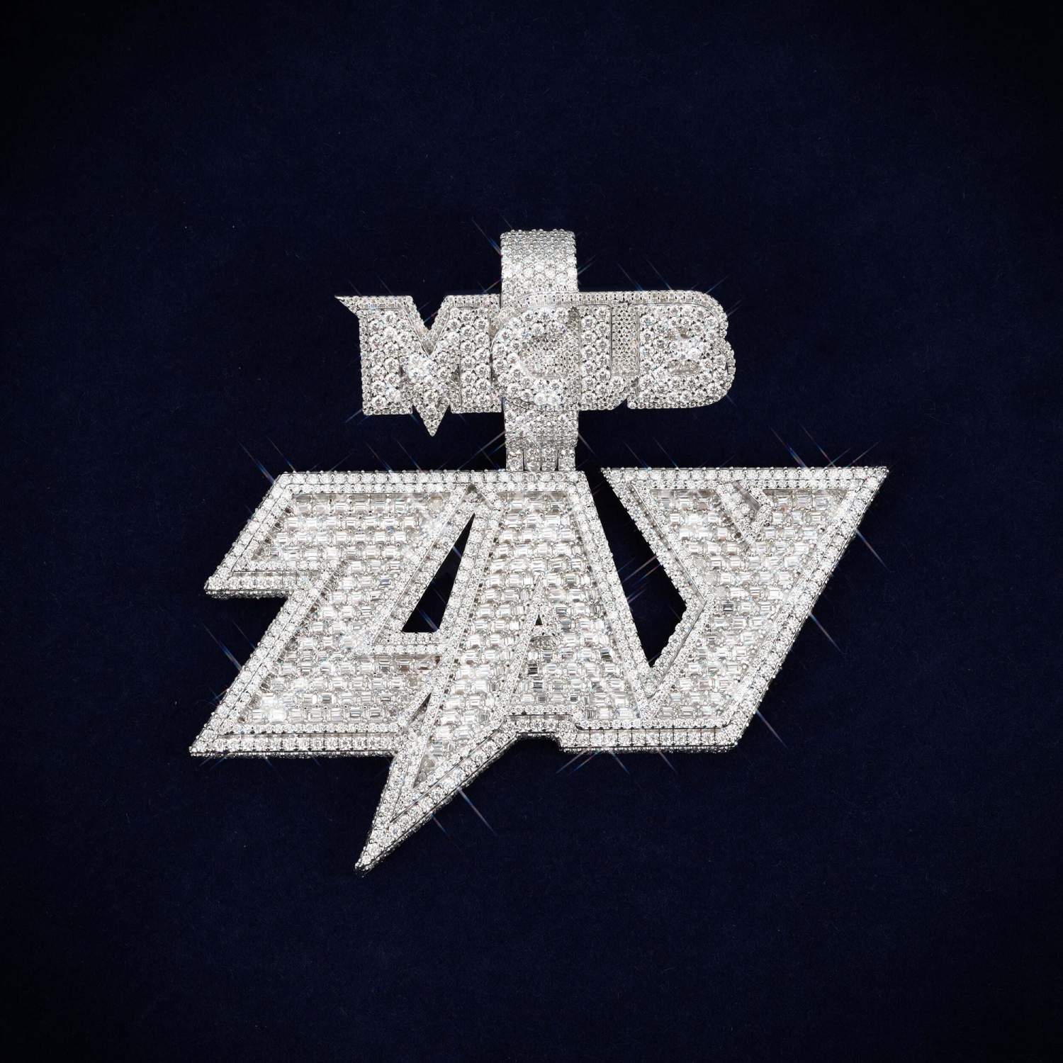 MCLB ZAY Custom Moissanite Name Pendant 14K Gold icecartel main