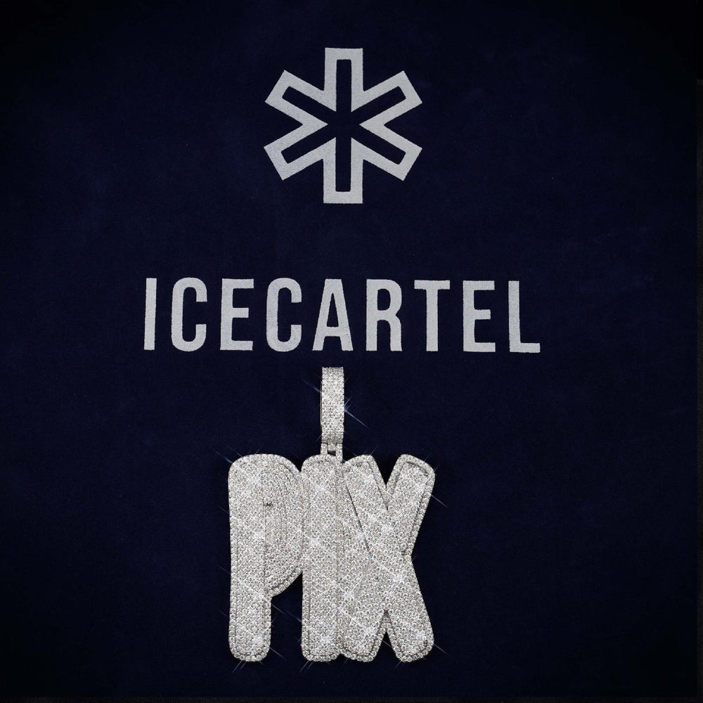 PIX Custom Name Moissanite Pendant icecartel