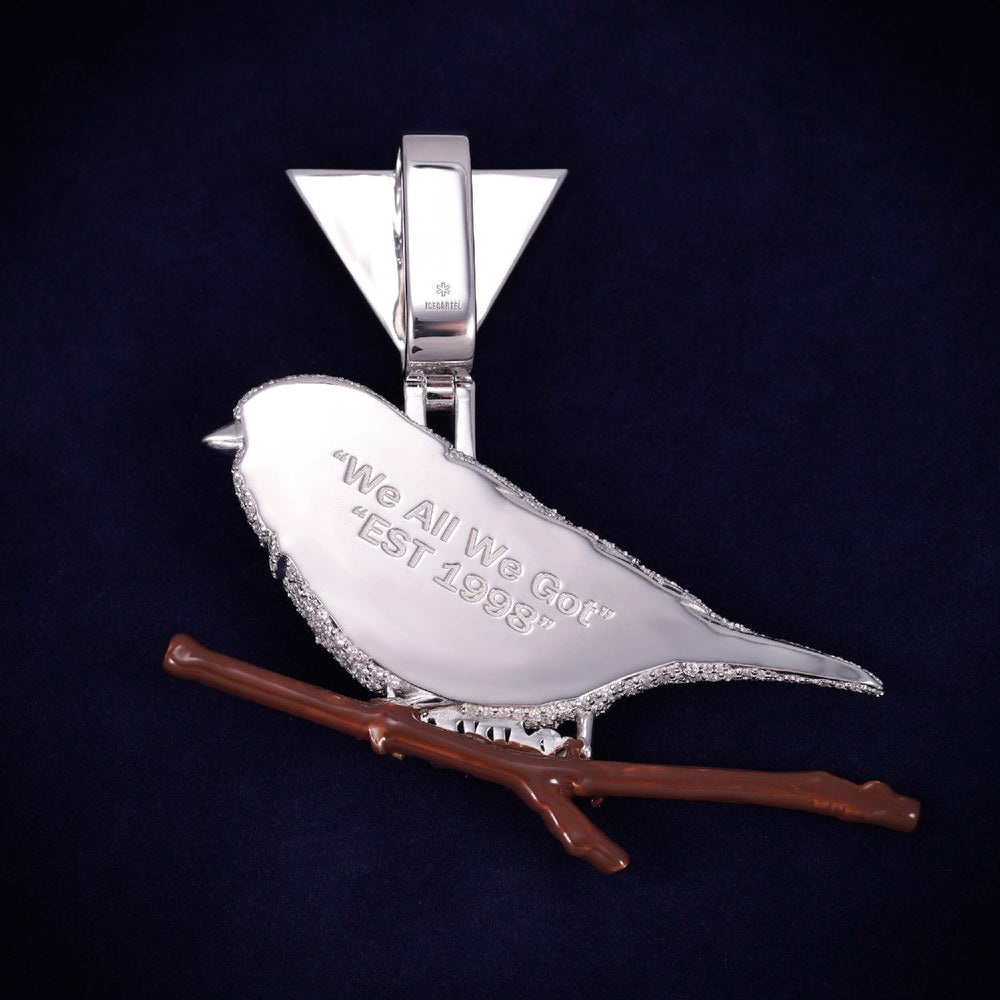 SPARROW Custom Moissanite Pendant 14K Gold icecartel back