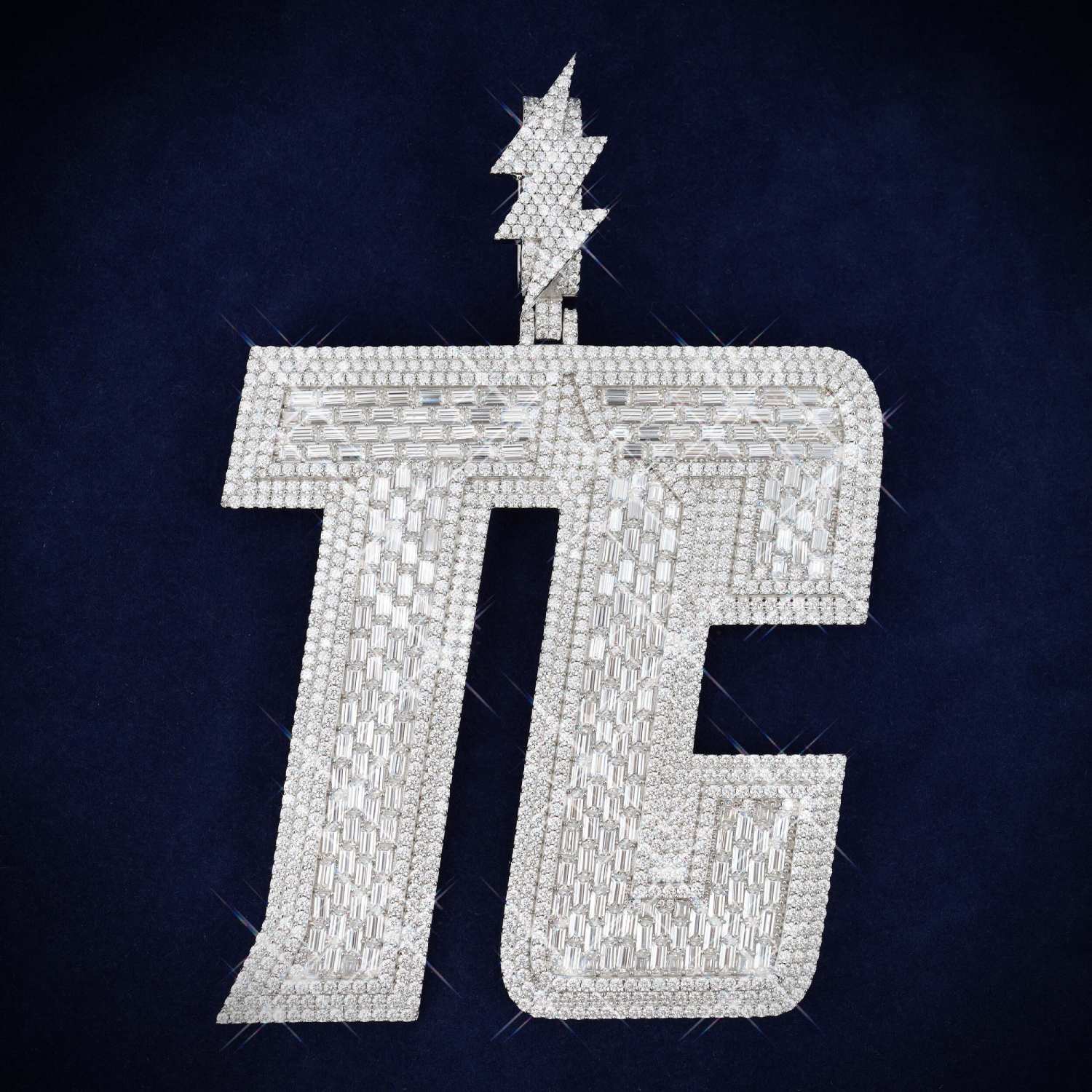 TC Custom Name Moissanite Pendant 14K Gold icecartel main