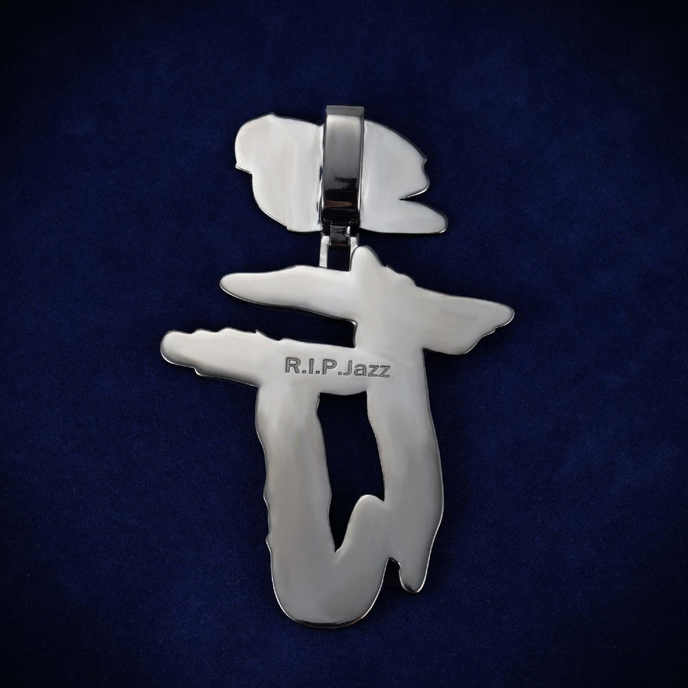 TJ Custom Black Moissanite Pendant back