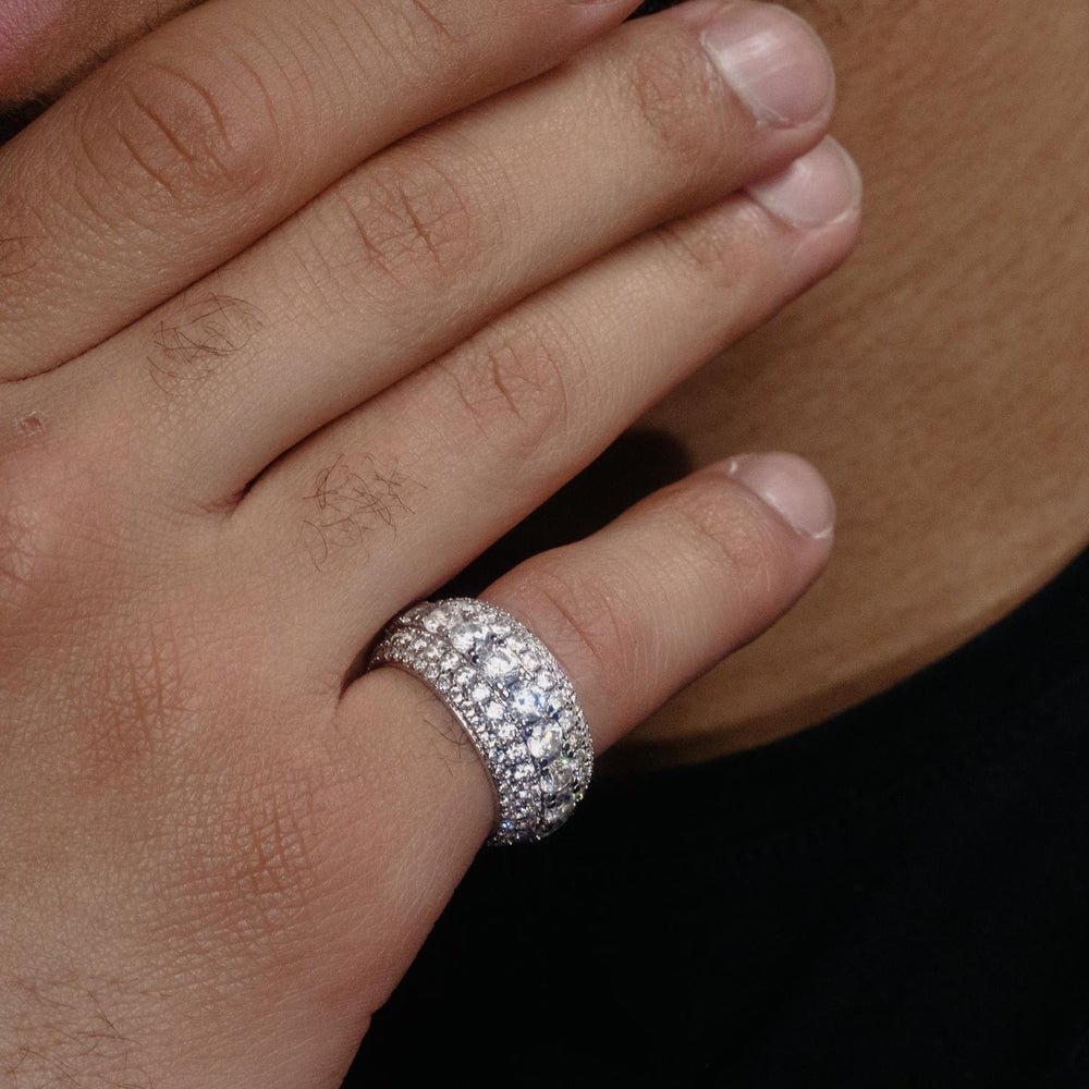 VVS 5 Layer Ring 14K Gold model icecartel1