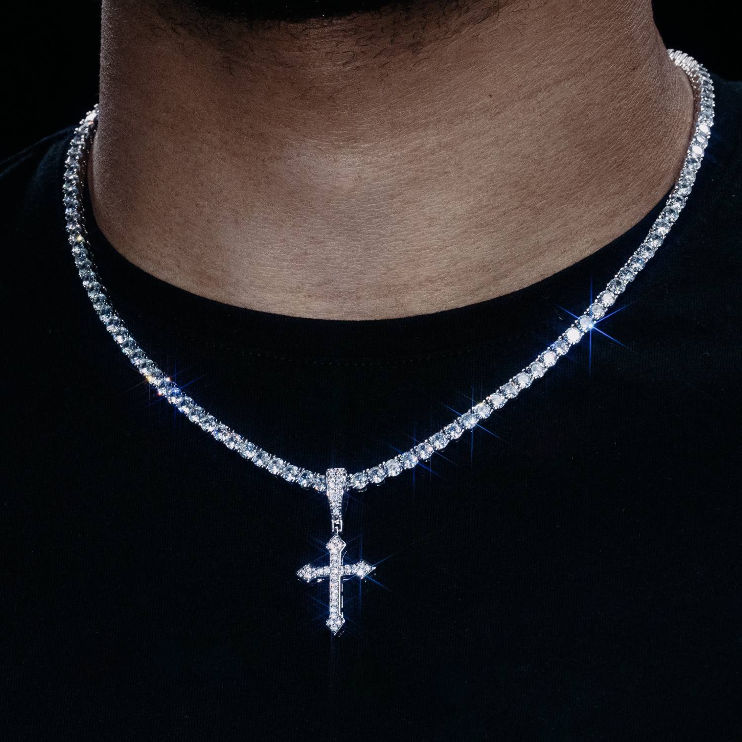 VVS Celtic Cross Pendant 14K Gold model icecartel1