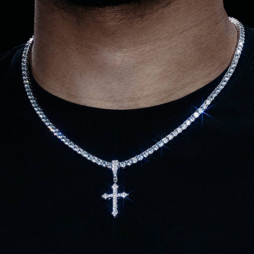 VVS Celtic Cross Pendant 14K Gold model icecartel1