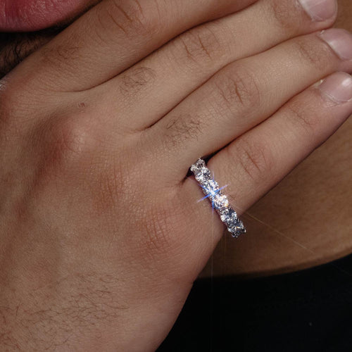VVS Eternity Band Ring 14K Gold model3 icecartel1