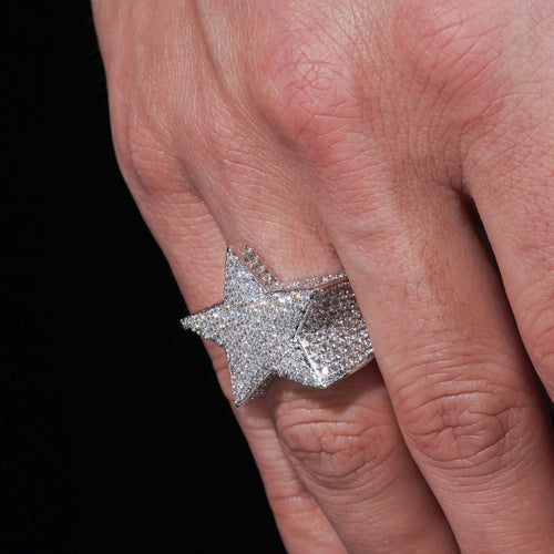 VVS Star Ring 14K Gold model icecartel1