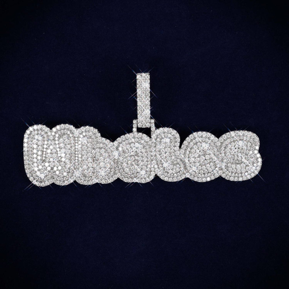 WHALES Custom Moissanite Pendant 14K Gold ICECARTEL main