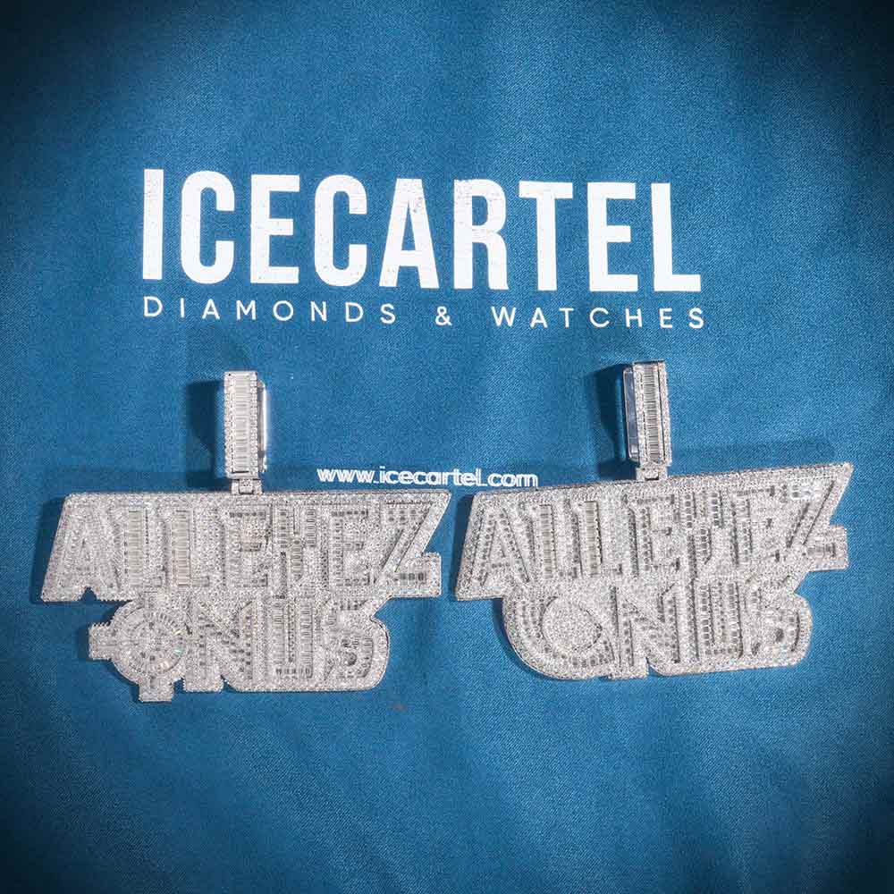 all eyes on us custom moissanite pendant 3