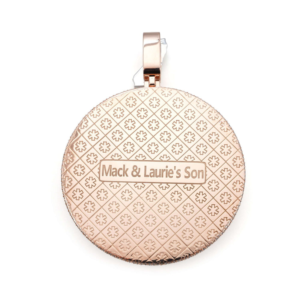 city tank custom circle pendant 14k gold icecartel back