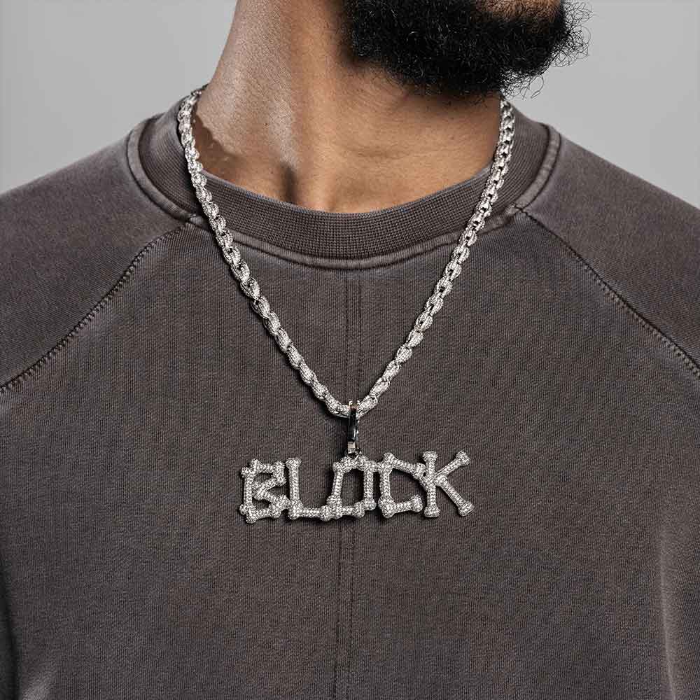 custom bone letter pendant model