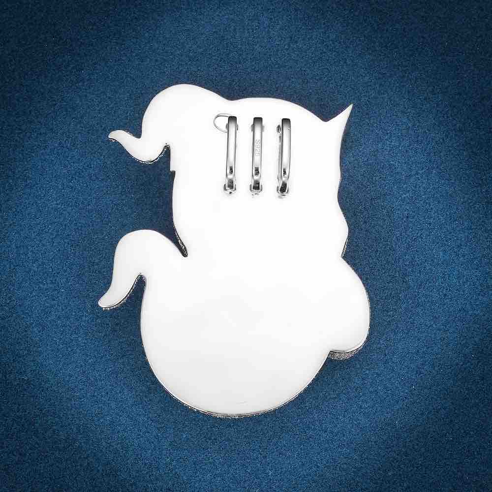 Custom Ghost Pendant backside
