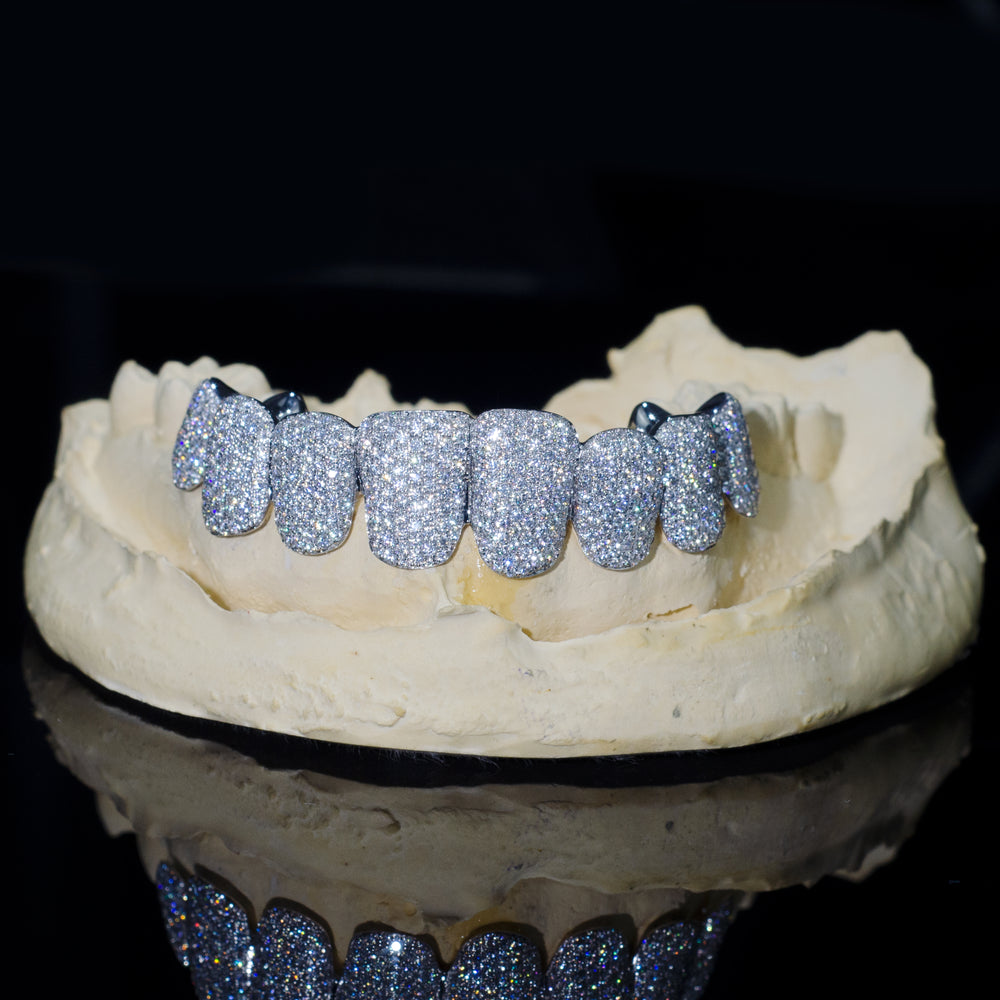 Custom Moissanite Grillz Bottom Diamond Teeth